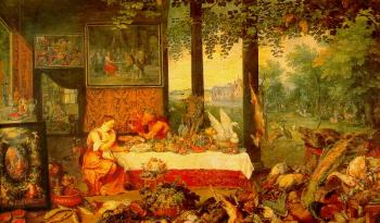 Jan The Elder Brueghel : The Sense of Taste